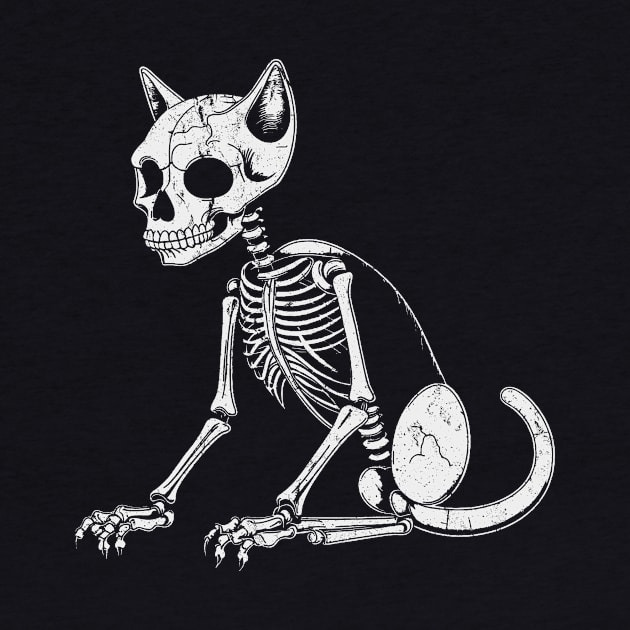 Vintage skeleton cat by RusticVintager